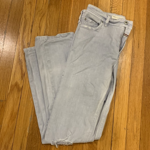 Anthropologie Pilcro And The Letterpress Light-wash Slim Straight Jeans, Size 29 - Picture 3 of 9